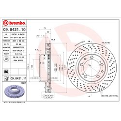 Tarcze Brembo - 09.8421.11