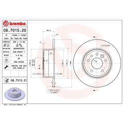 Tarcze Brembo - 08.7015.21