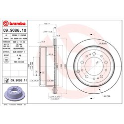 Tarcze Brembo - 09.9086.11