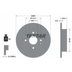 Tarcze Textar - TEX92081700
