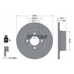 Tarcze Textar - TEX92107900