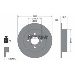 Tarcze Textar - TEX92125300