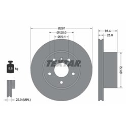 Tarcze Textar - TEX92129700