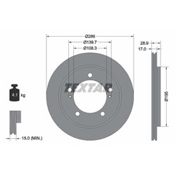 Tarcze Textar - TEX92136800