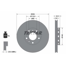 Tarcze Textar - TEX92152200