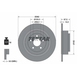 Tarcze Textar - TEX92158800