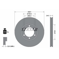 Tarcze Textar - TEX92234700