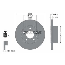 Tarcze Textar - TEX93104800