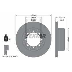 Tarcze Textar - TEX93117600