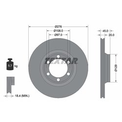 Tarcze Textar - TEX92035000