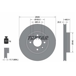Tarcze Textar - TEX92036400
