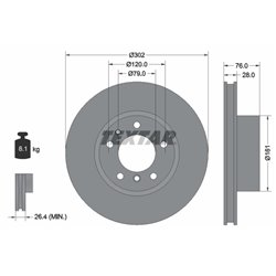 Tarcze Textar - TEX92042400