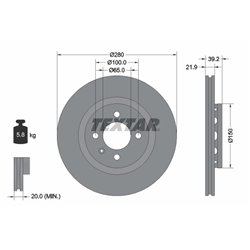 Tarcze Textar - TEX92043500