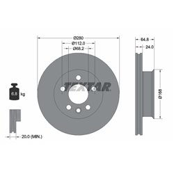 Tarcze Textar - TEX92056000