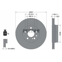 Tarcze Textar - TEX92056800