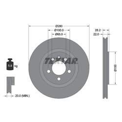 Tarcze Textar - TEX92057100