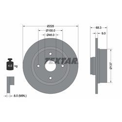 Tarcze Textar - TEX92066100