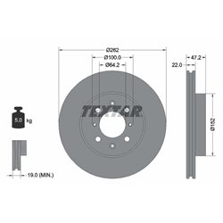 Tarcze Textar - TEX92070600