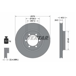 Tarcze Textar - TEX92079800
