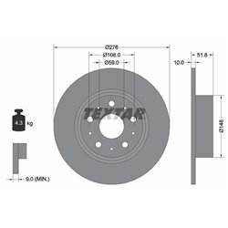 Tarcze Textar - TEX92095300