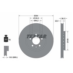 Tarcze Textar - TEX92103400