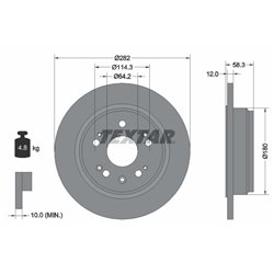 Tarcze Textar - TEX92144500