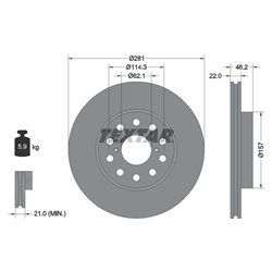 Tarcze Textar - TEX92149600