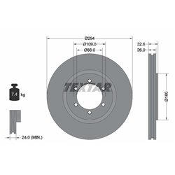 Tarcze Textar - TEX92162600