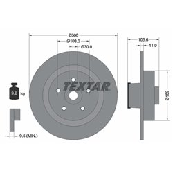 Tarcze Textar - TEX92252900