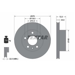 Tarcze Textar - TEX93191100