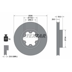Tarcze Textar - TEX93240600