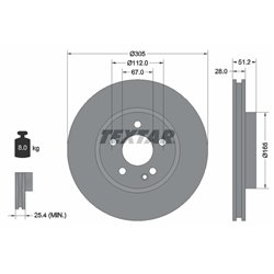 Tarcze Textar - TEX92296705