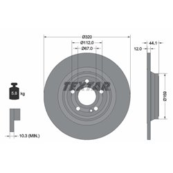 Tarcze Textar - TEX92324303