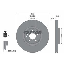 Tarcze Textar - TEX92334903