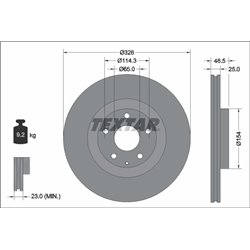 Tarcze Textar - TEX92337603