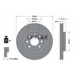 Tarcze Textar PRO - TEX92039203
