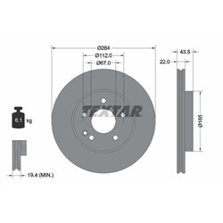 Tarcze Textar PRO - TEX92059403