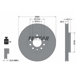 Tarcze Textar PRO - TEX92075603