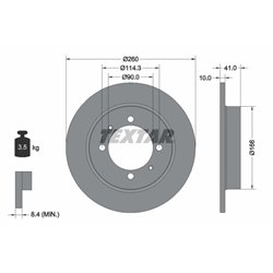 Tarcze Textar PRO - TEX92083003