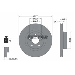Tarcze Textar PRO - TEX92094603