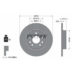 Tarcze Textar PRO - TEX92118503