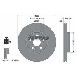 Tarcze Textar PRO - TEX92119003