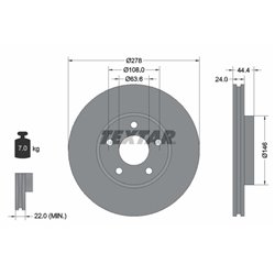 Tarcze Textar PRO - TEX92124803