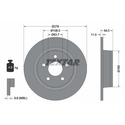 Tarcze Textar PRO - TEX92124903