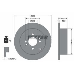 Tarcze Textar PRO - TEX92161303