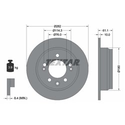 Tarcze Textar PRO - TEX92161703