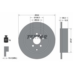 Tarcze Textar PRO - TEX92162703