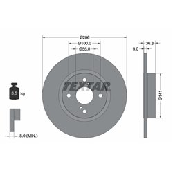 Tarcze Textar PRO - TEX92169203