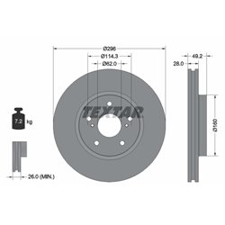 Tarcze Textar PRO - TEX92174303