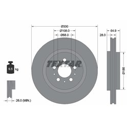 Tarcze Textar PRO - TEX92178303